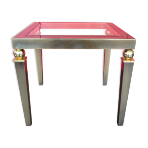 table basse néo-classique belgo Chrom