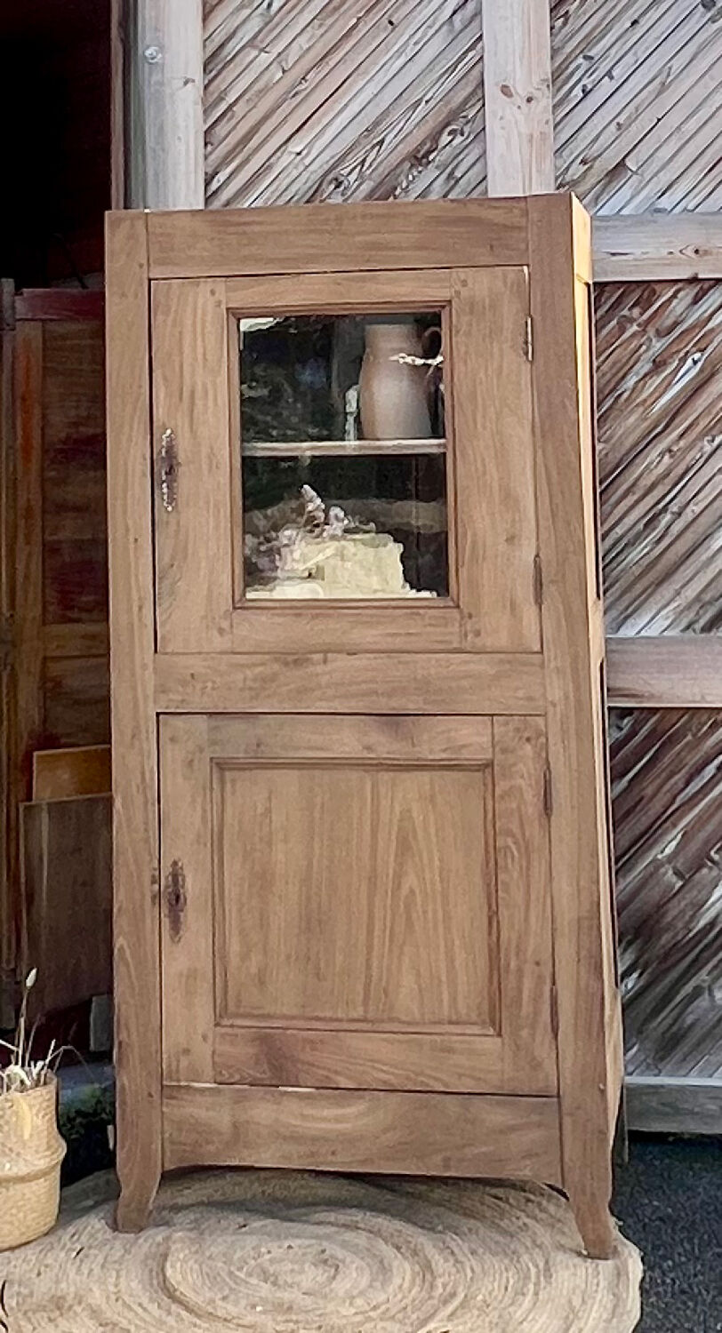 Antique solid oak bonnetière: dresser, cupboard...