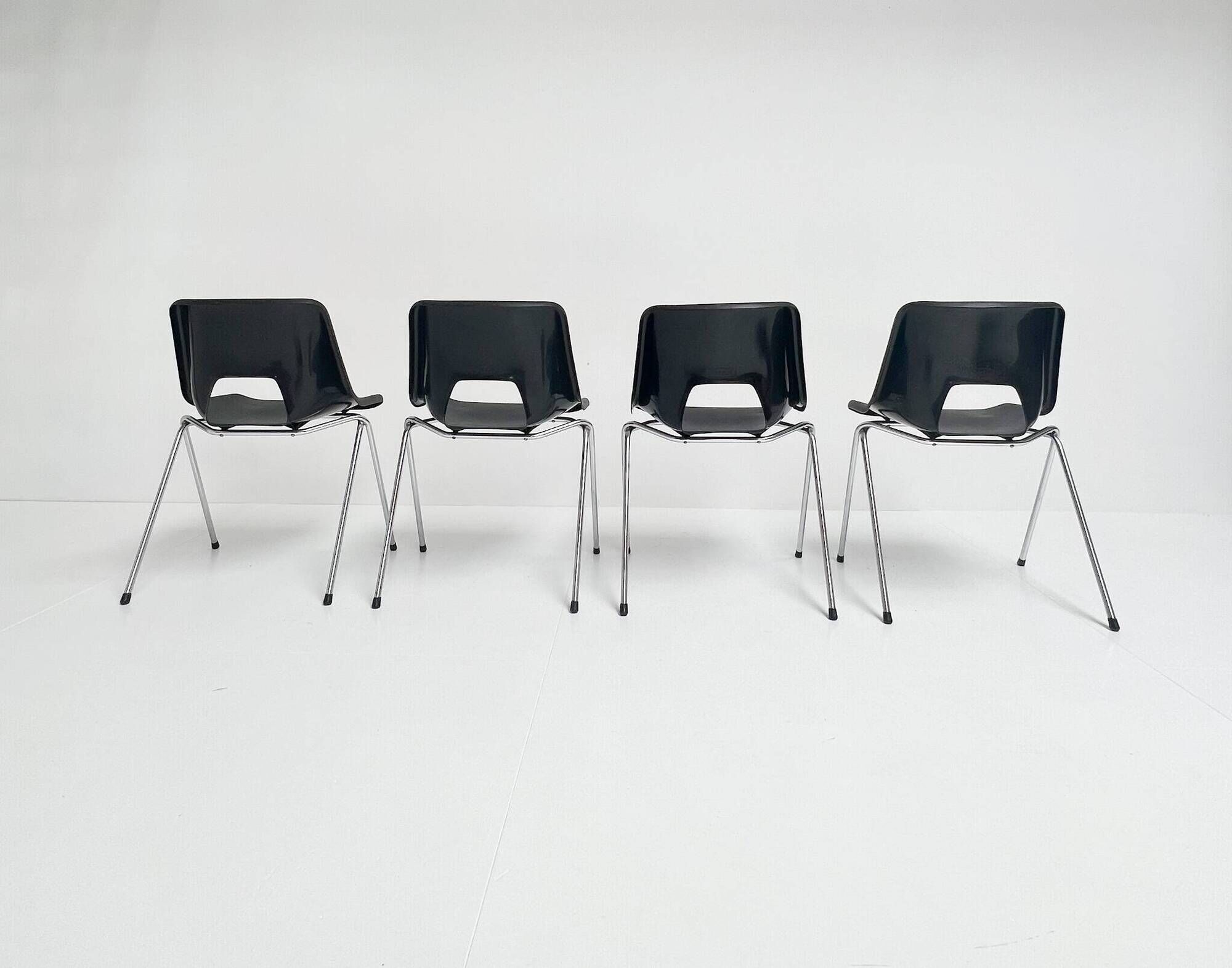Set of 4 Järvo chairs by Niels Gammelgaard, 1980s