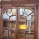 Louis XVI style beveled glass bookcase