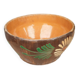 Glazed terracotta salad bowl