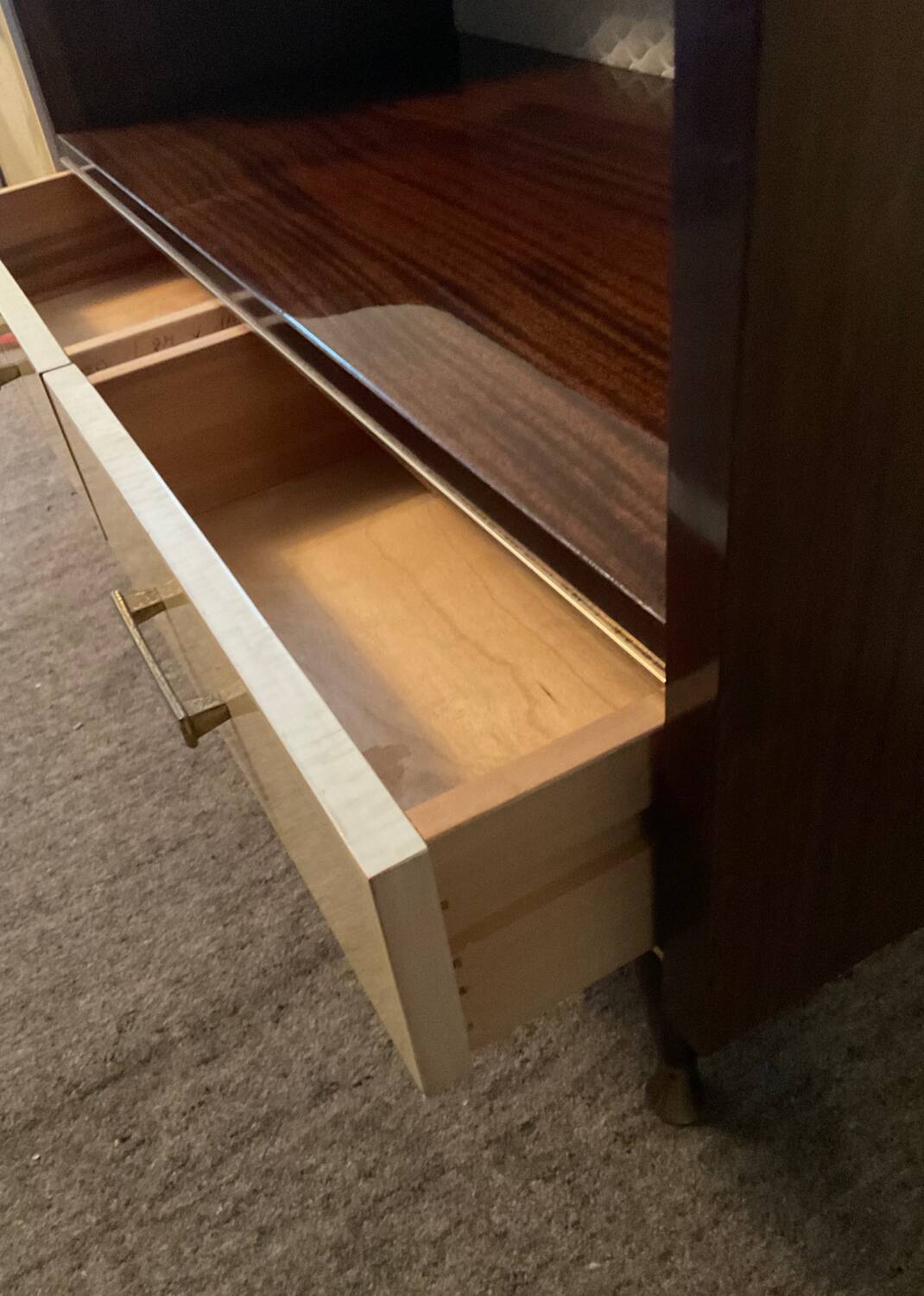 Enfilade meuble tv vintage en teck