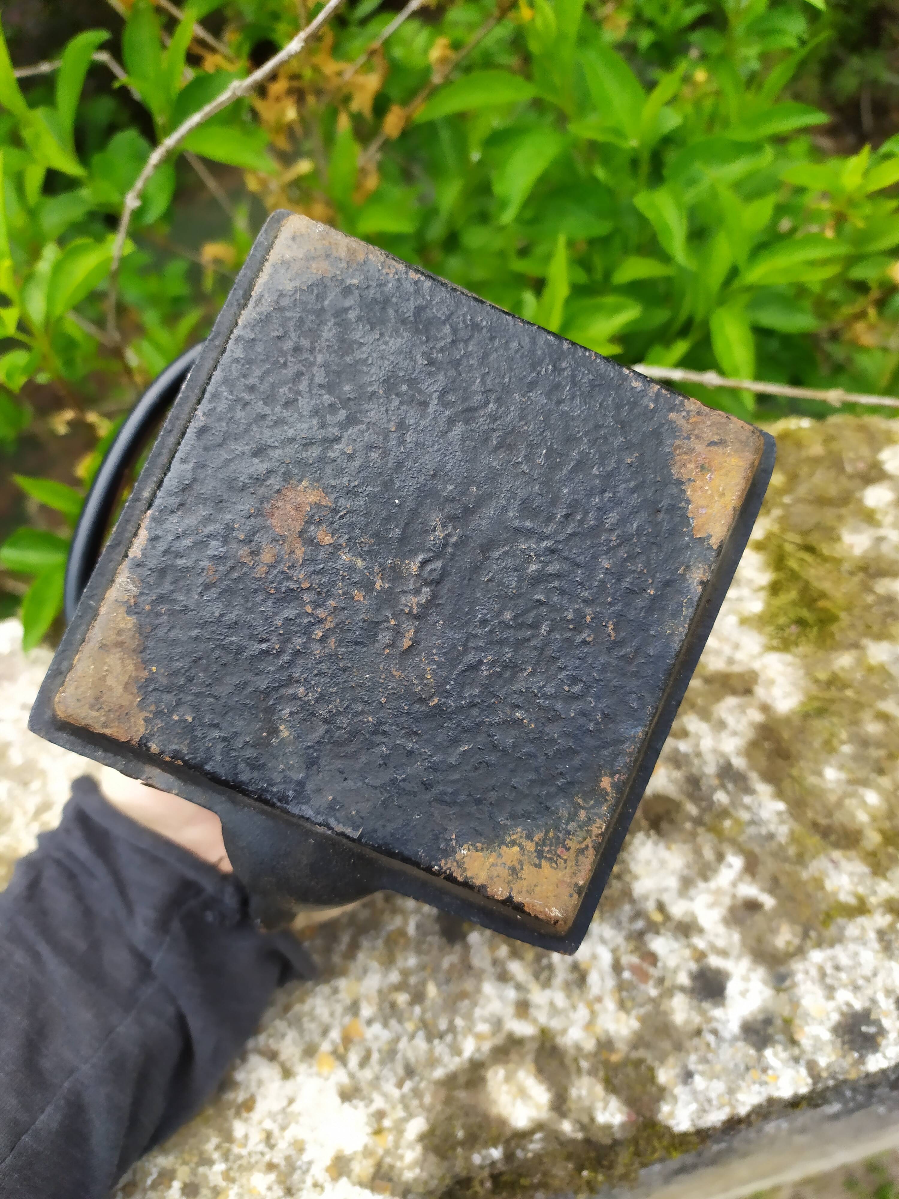 small cast iron teapot