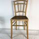 Paire de chaises cannées en bois clair