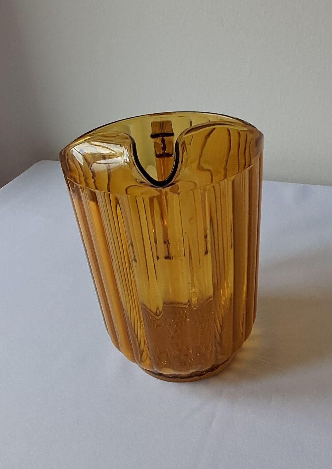Amber polycarbonate jug. Vintage