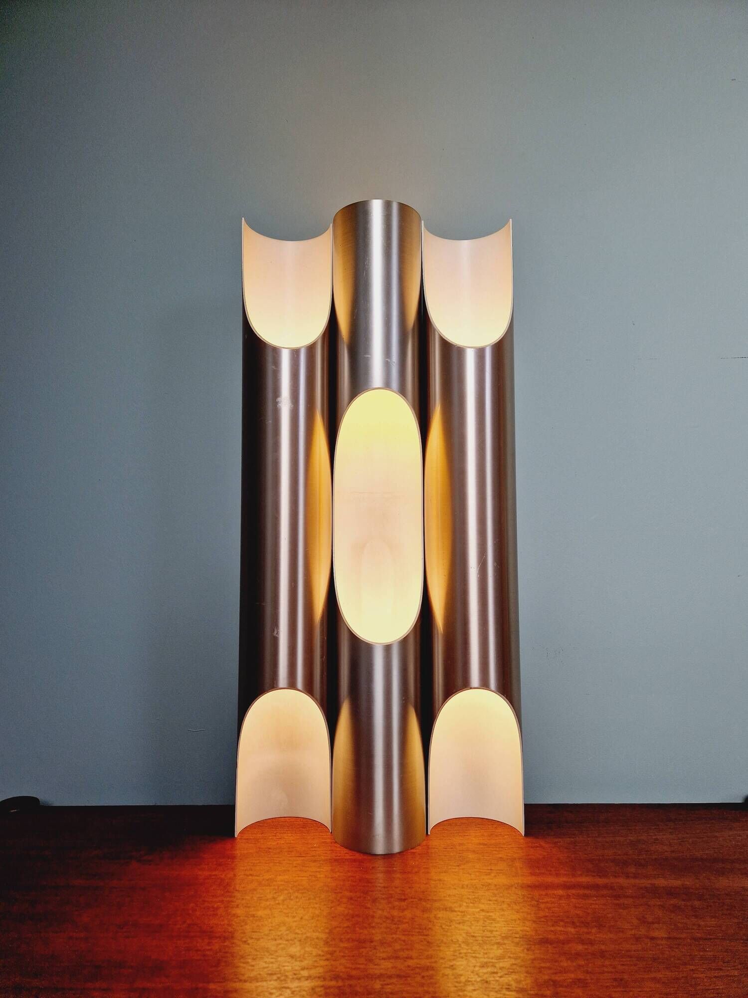 Set of 3 fuga xl wall lights (60cm), raak, 1960s
