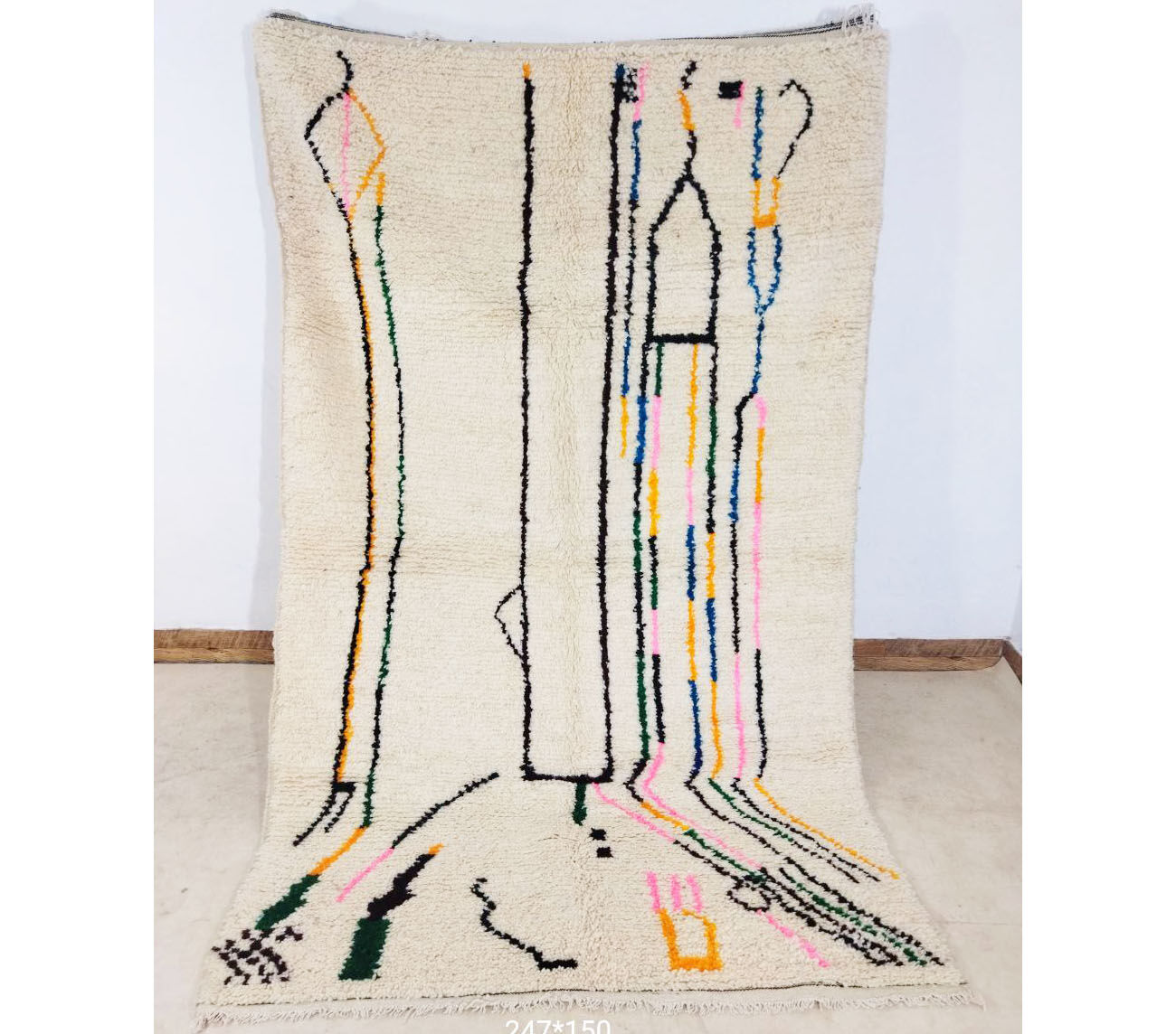 Moroccan Berbere Carpet 247x150cm