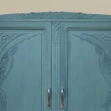Parisian art deco wardrobe blue gray 1930
