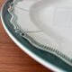 Round plate Digoin Sarreguemines Pascal green – vintage serving plate
