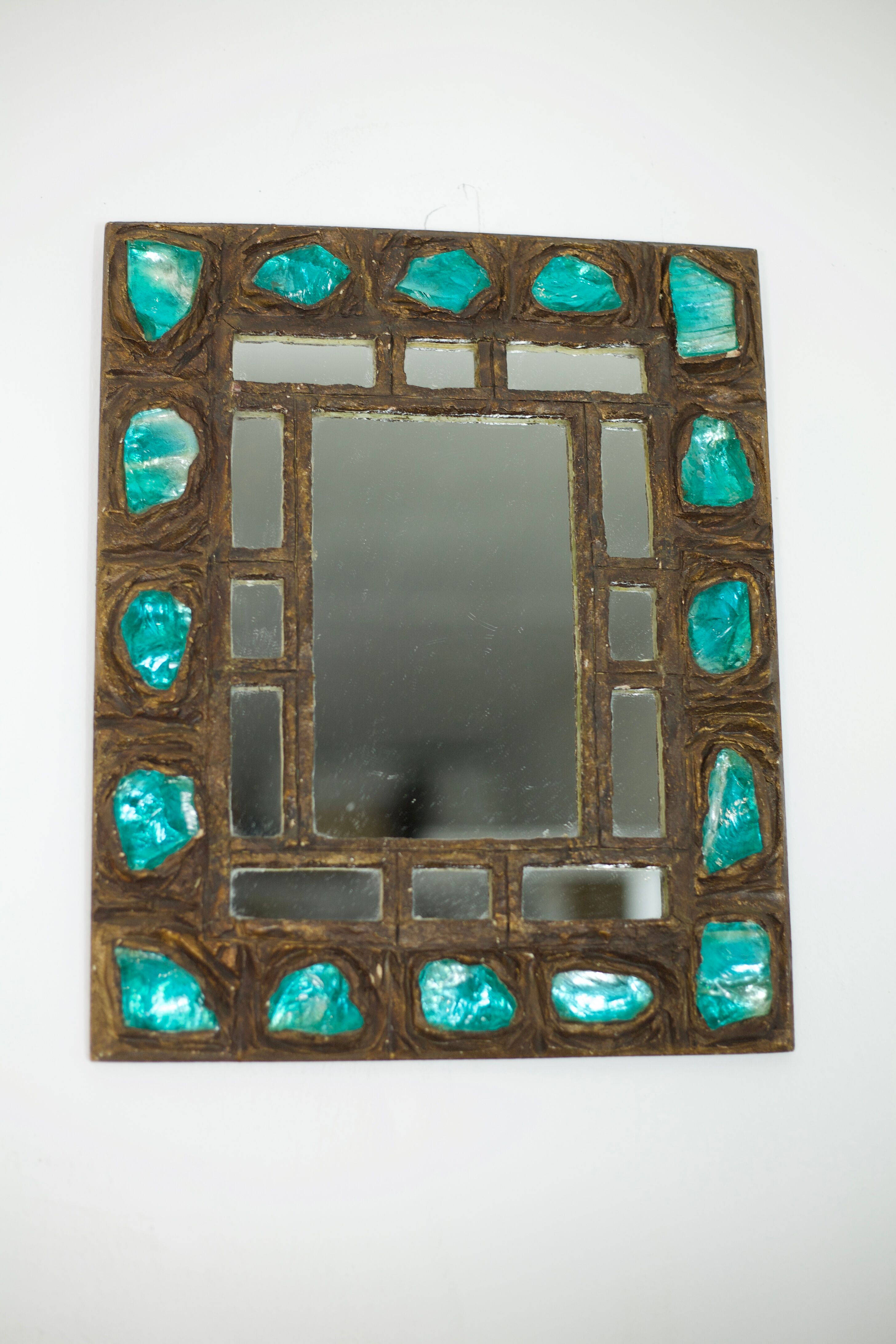 Mirror resin years 60 - 29X36cm