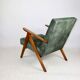 B-310 VAR green olive velvet armchair