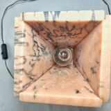 Lámpara de mesa de mármol. España, 1970s.