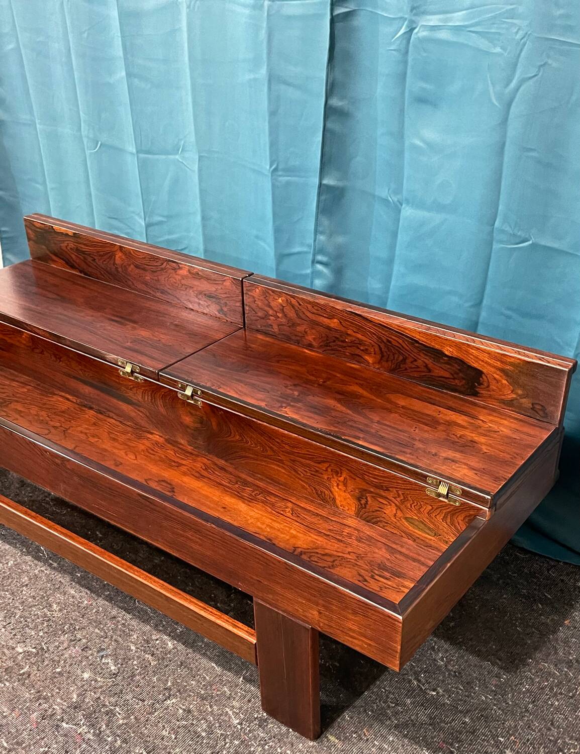 Michelucci Giovanni coffee table, Italian design, rosewood