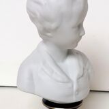 Bust biscuit child Houdon porcelain