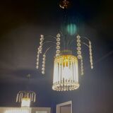 Duo of tassel chandeliers