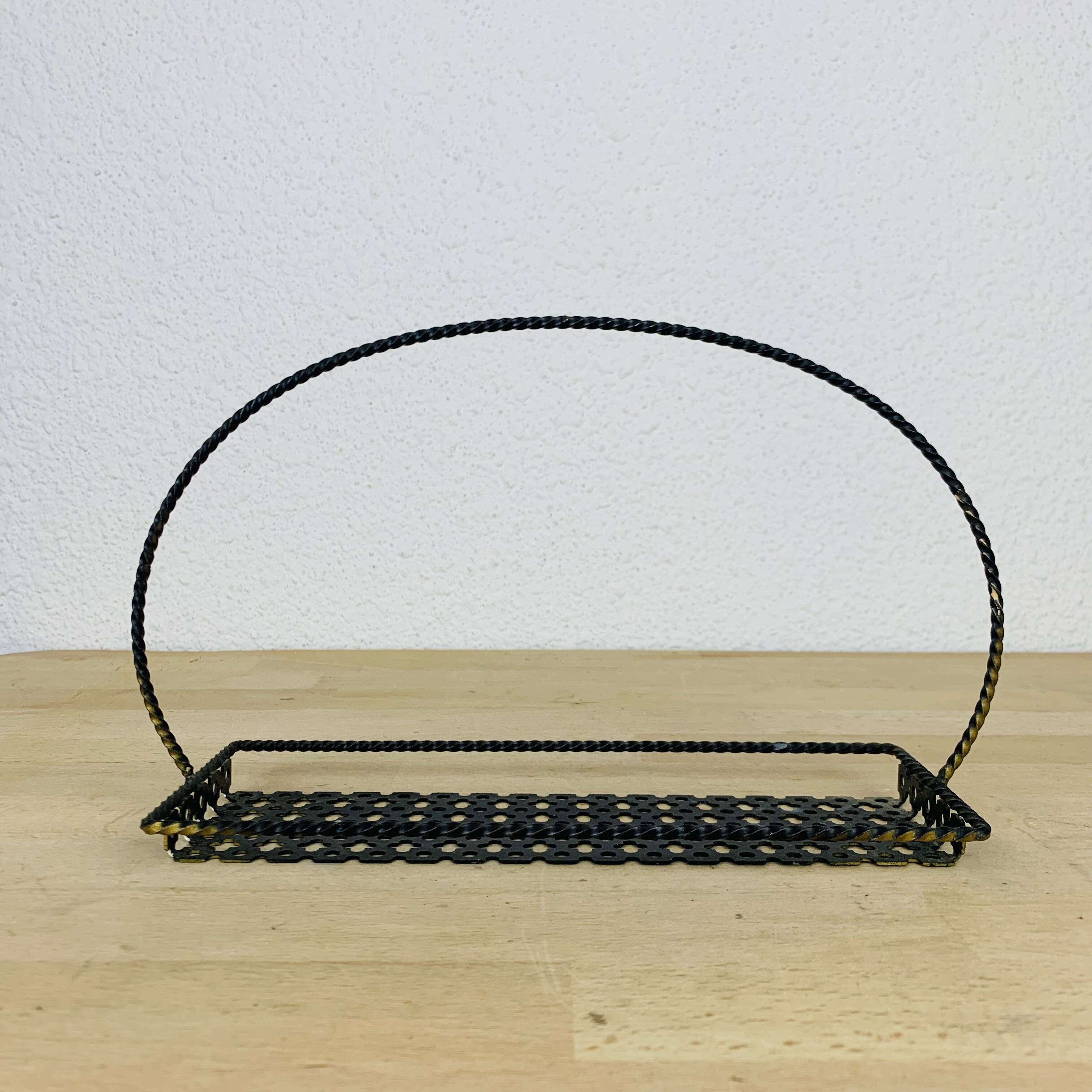 Perforated metal tray from the 50s