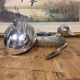 Duck-shaped terrine in silver metal