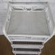 Rare chest of drawers 5 drawers in white bamboo rattan vintage 1970s