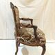 Louis xv style armchair in walnut