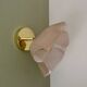 Vintage pink opaline lampshade wall lamp