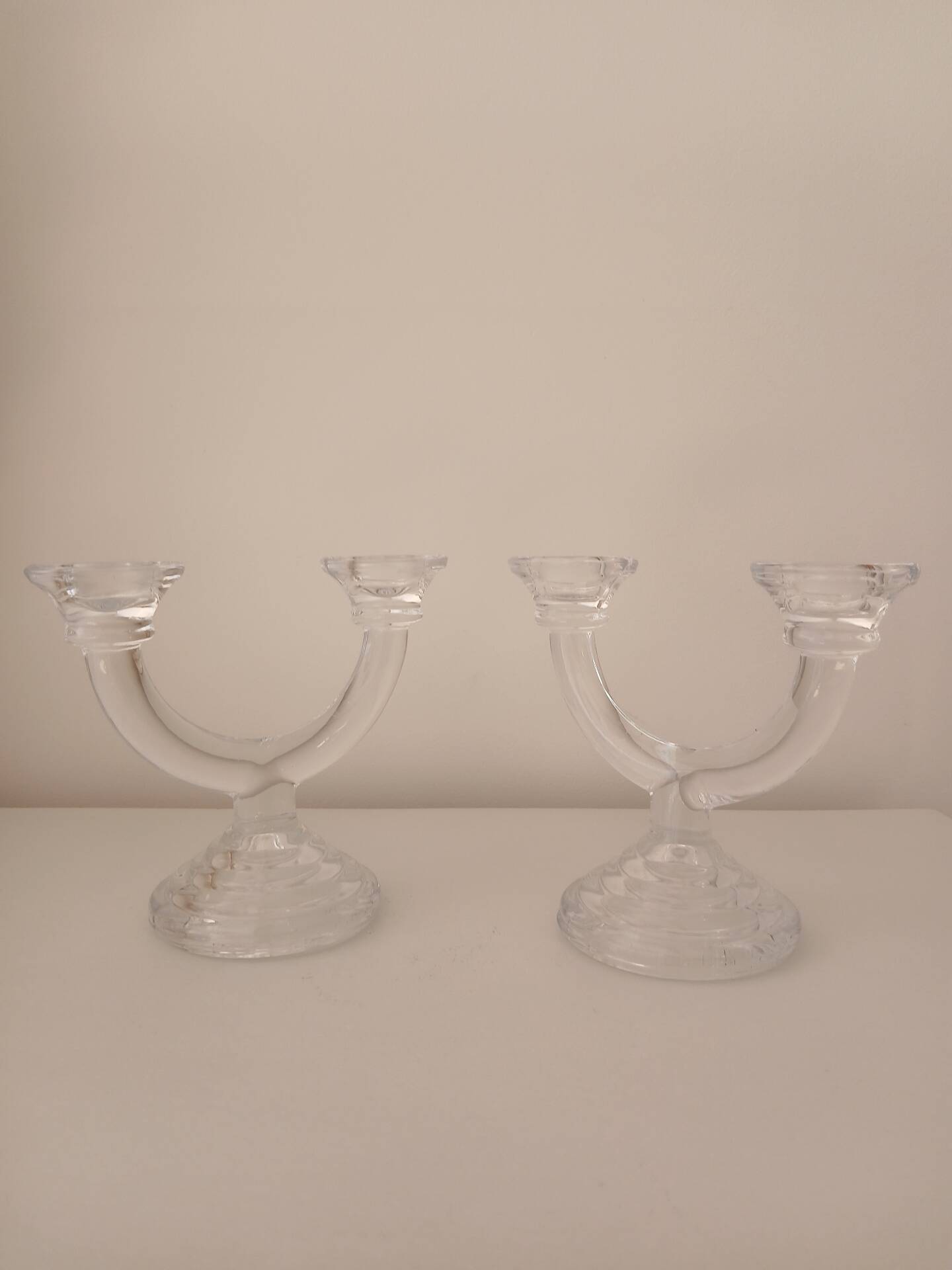 Set of 2 double candle holders