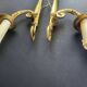 Pair of bronze wall sconces in Empire style