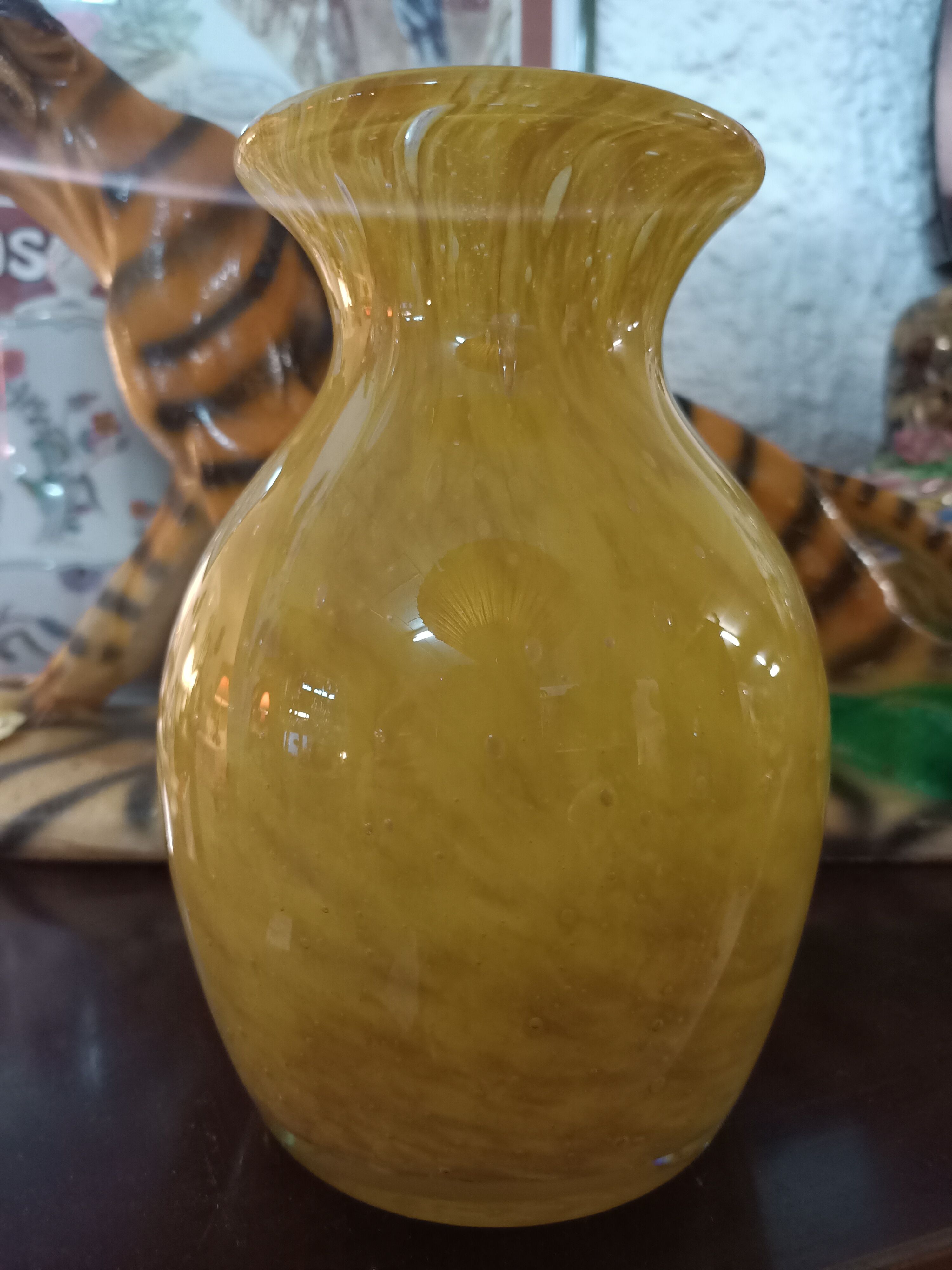 Blown glass vase
