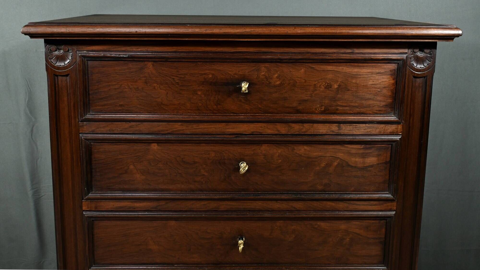 Rosewood veneer chest of drawers, Art Nouveau – 1920