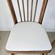 Set of 4 Baumann chairs model no. 153 – solid beech and faux leather – 1960s