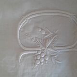 Old sheet .linen thread .large embroidery CD