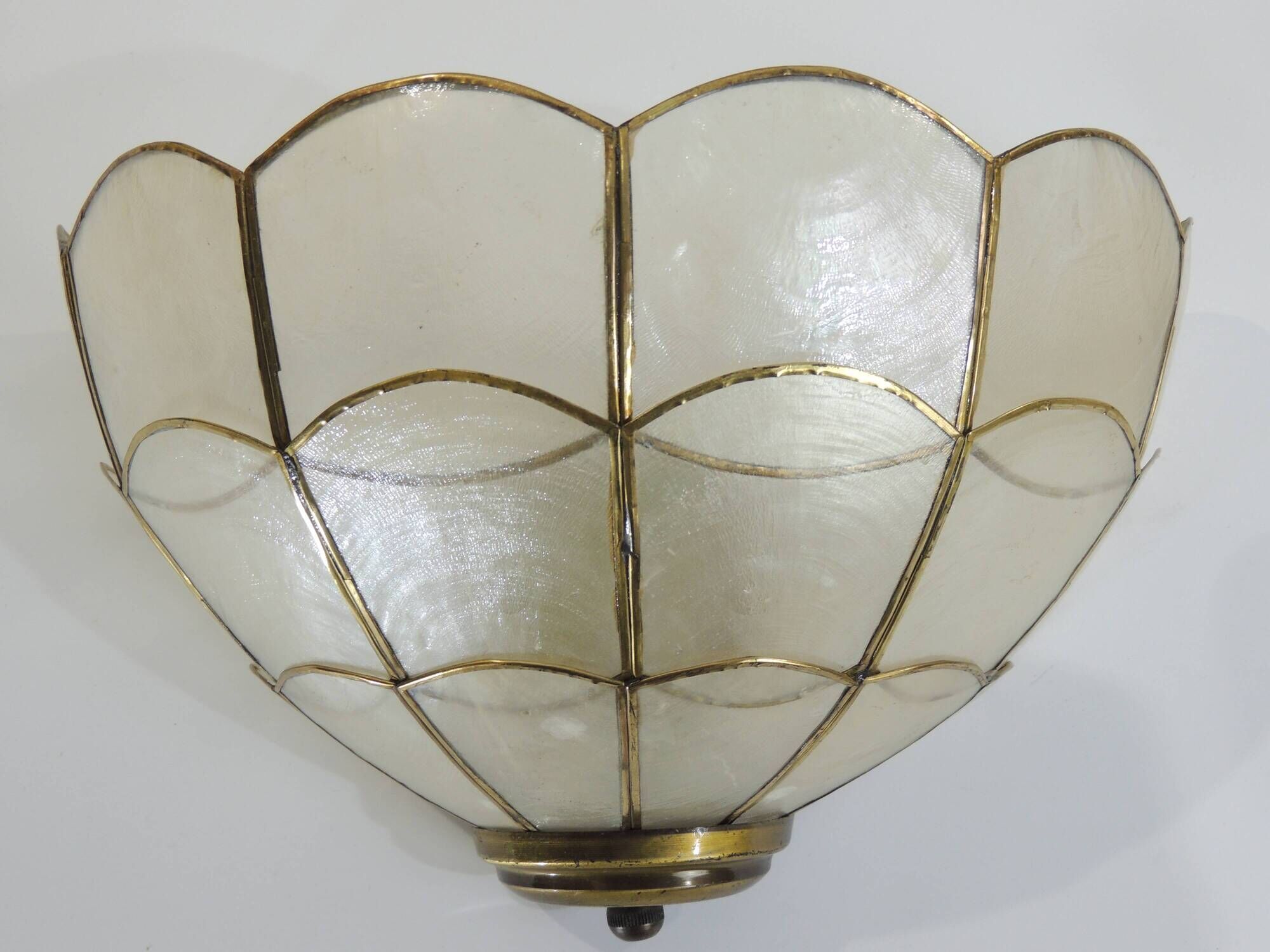 Pair of mother-of-pearl /vintage wall lamps