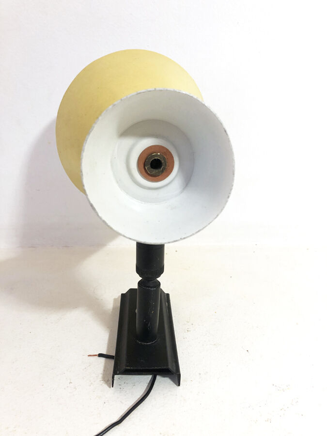 Vintage yellow diabolo wall lamp, 1960