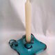 Candlestick enamelled "cellar rat"