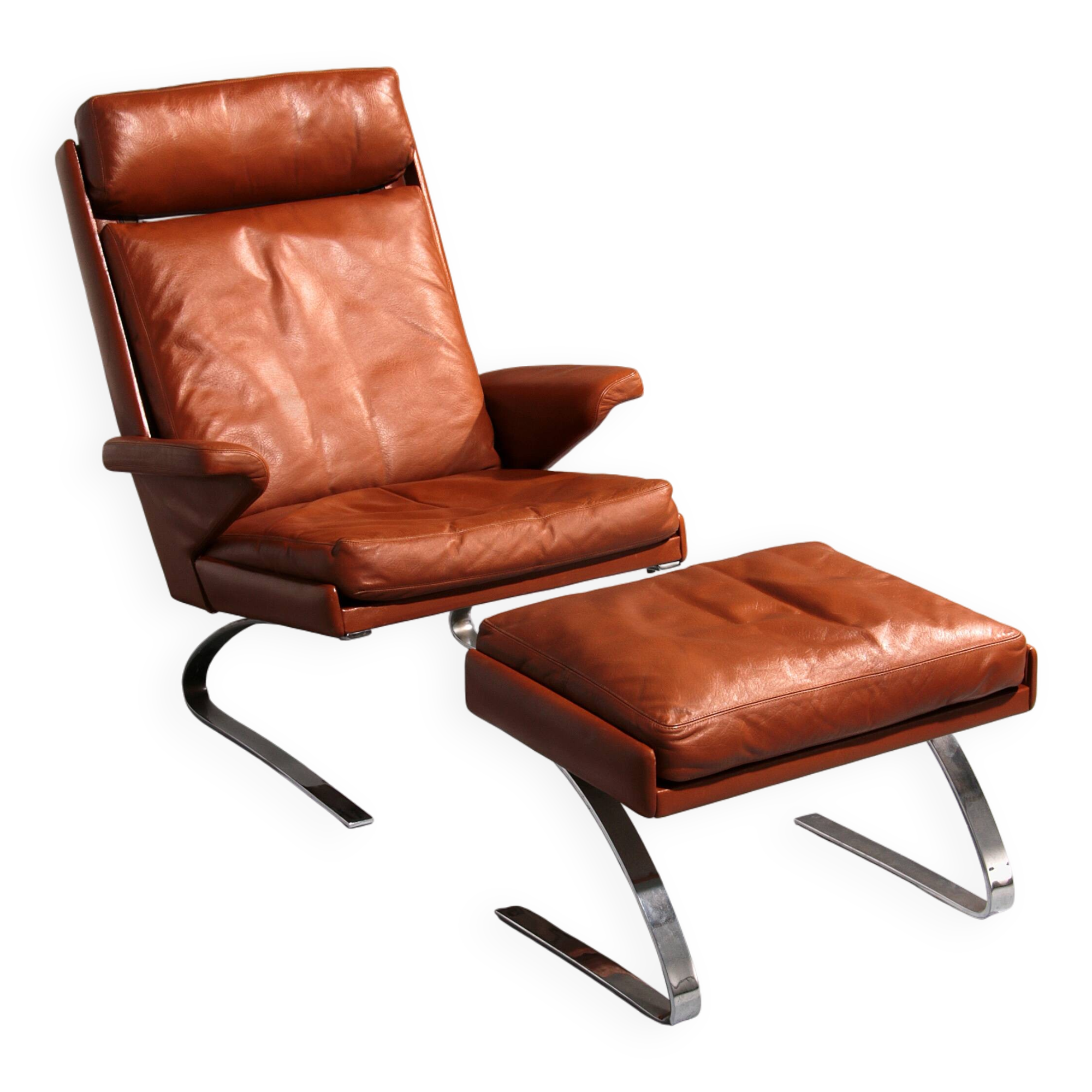 COR SWING lounge chair in Congnac leather with Otterman by Adolf & Schöpfer 19