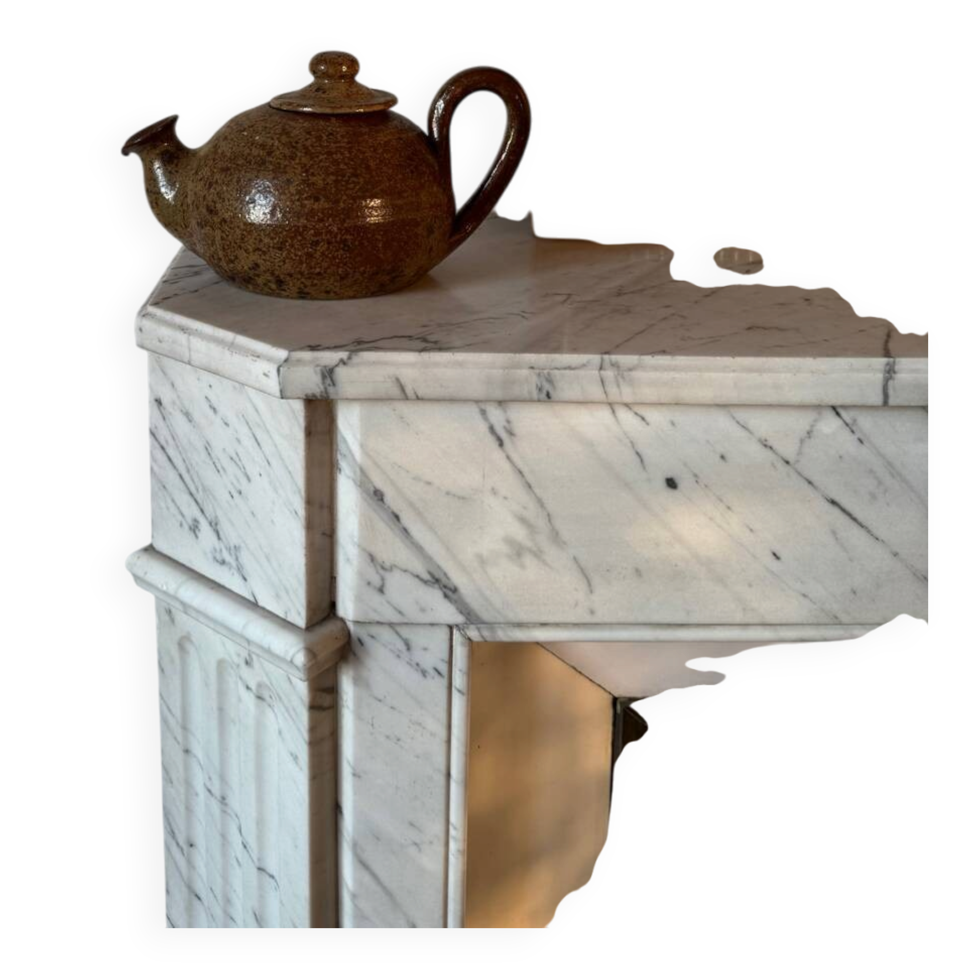 Speckled stoneware teapot 🫖