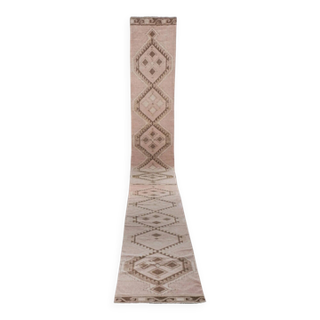 Tapis de couloir turc vintage