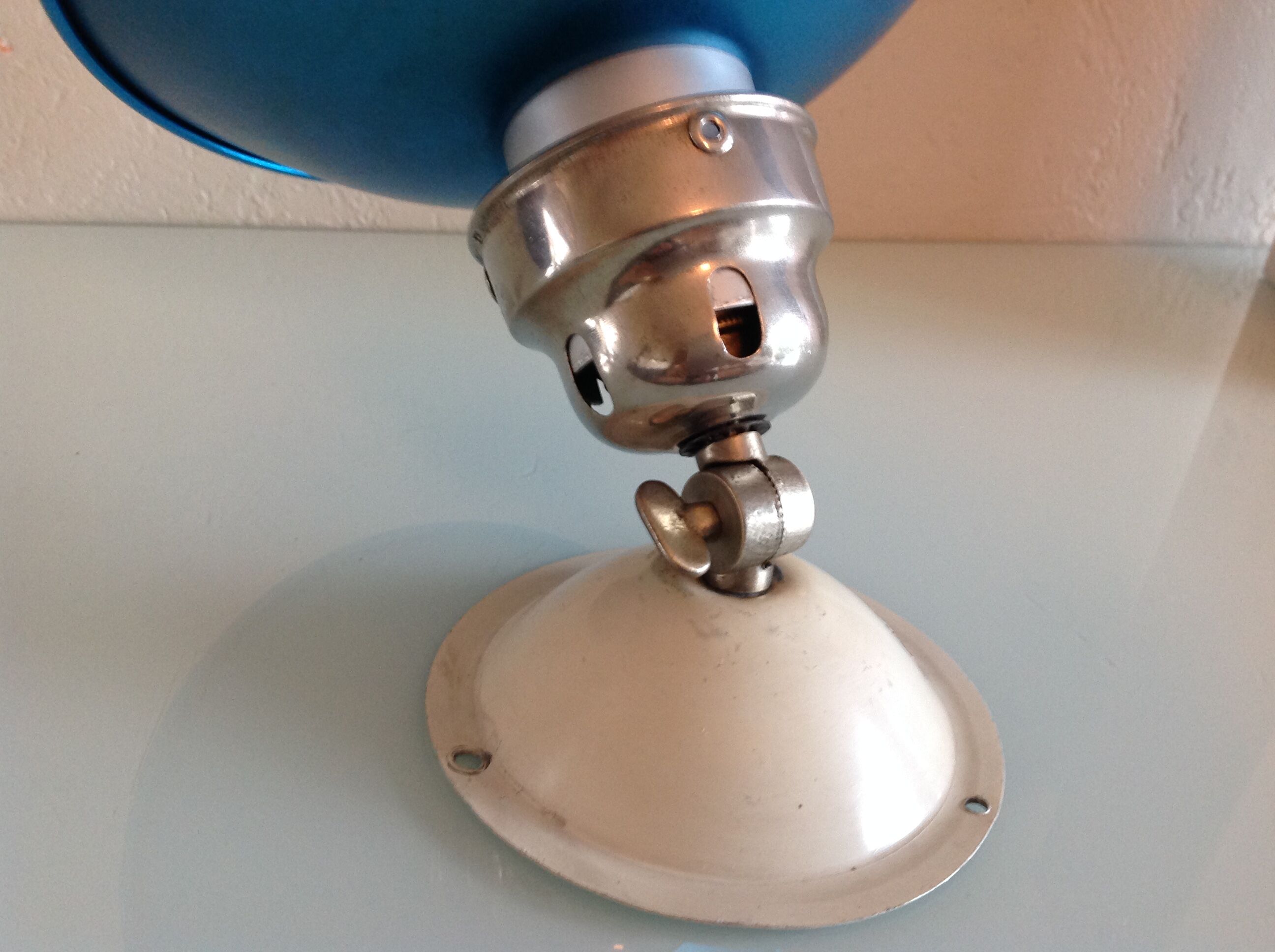 Adjustable metal wall lamp industrial style / vintage 60s