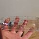 Vintage molded glass graduated apothecary pharmacy bottle