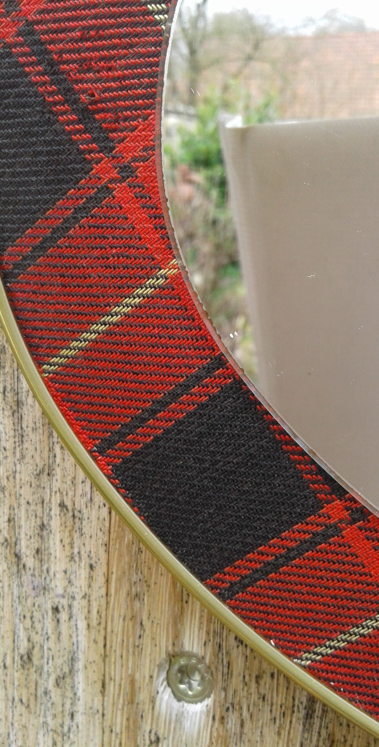 Vintage oval mirror 35x24cm