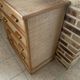 Commode en rotin 4 tiroirs 70’s