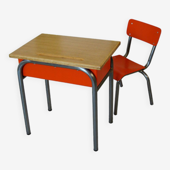 Table and Chair of schoolboy vintage