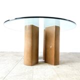 Fossil stone dining table, 1970s