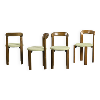 Suite de quatre chaises par Bruno Rey, Dietiker vers 1971