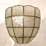 Pair of mother-of-pearl shell sconces