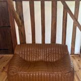 Cinna Sandra cognac leather sofa