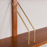 Bibliothèque modulaire vintage en teck