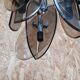 De Veca Chandelier in Smoked Murano Glass