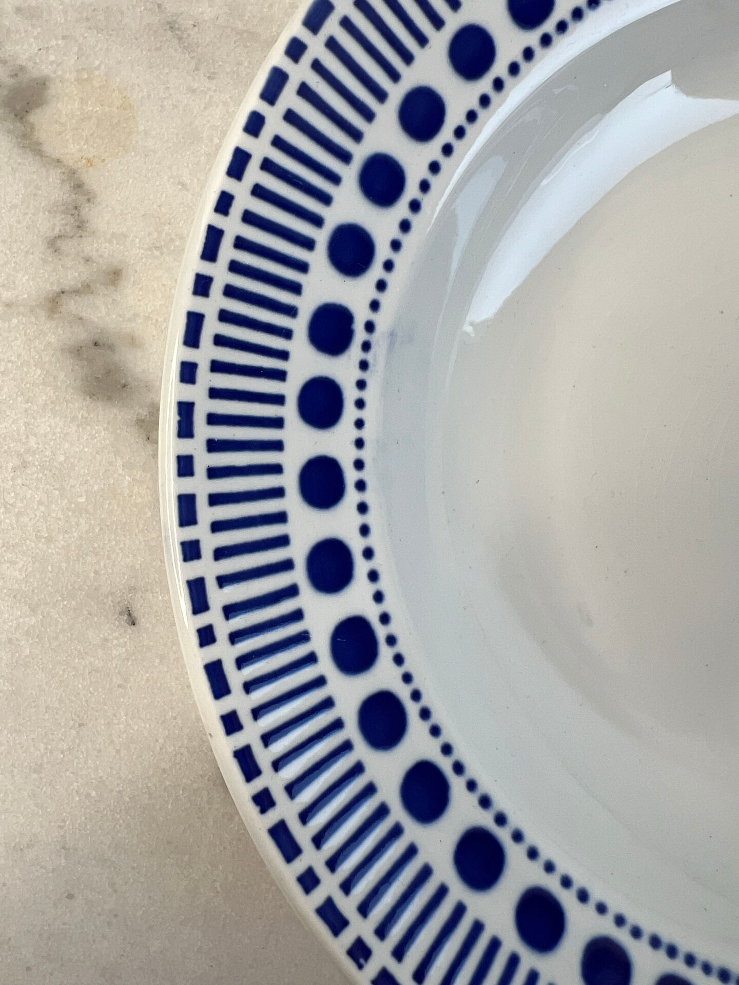 Set of 6 deep plates Sarreguemines Béatrice collection
