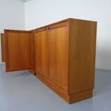 Large teak chest by H. W. Klein for Bramin, 1960s