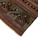 Turkish Handmade Vintage Anatolian Kilim 136 cm x 230 cm